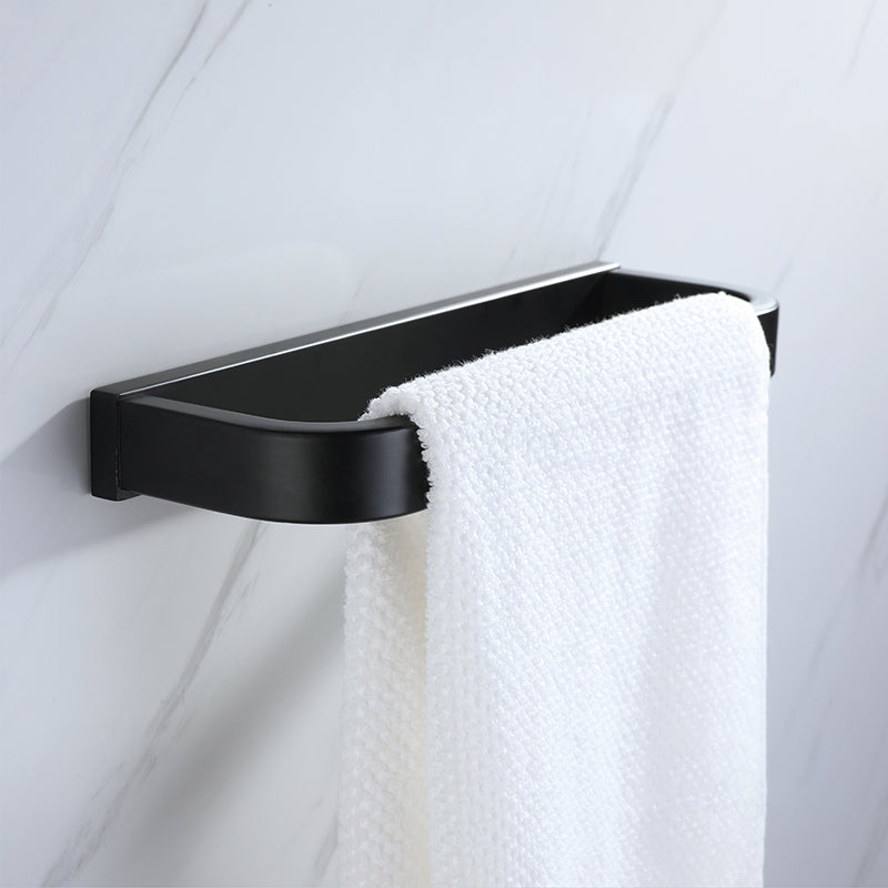 Modern Bathroom Hardware Set Bath Shelf Towel Bar Black Bath Hardware Set