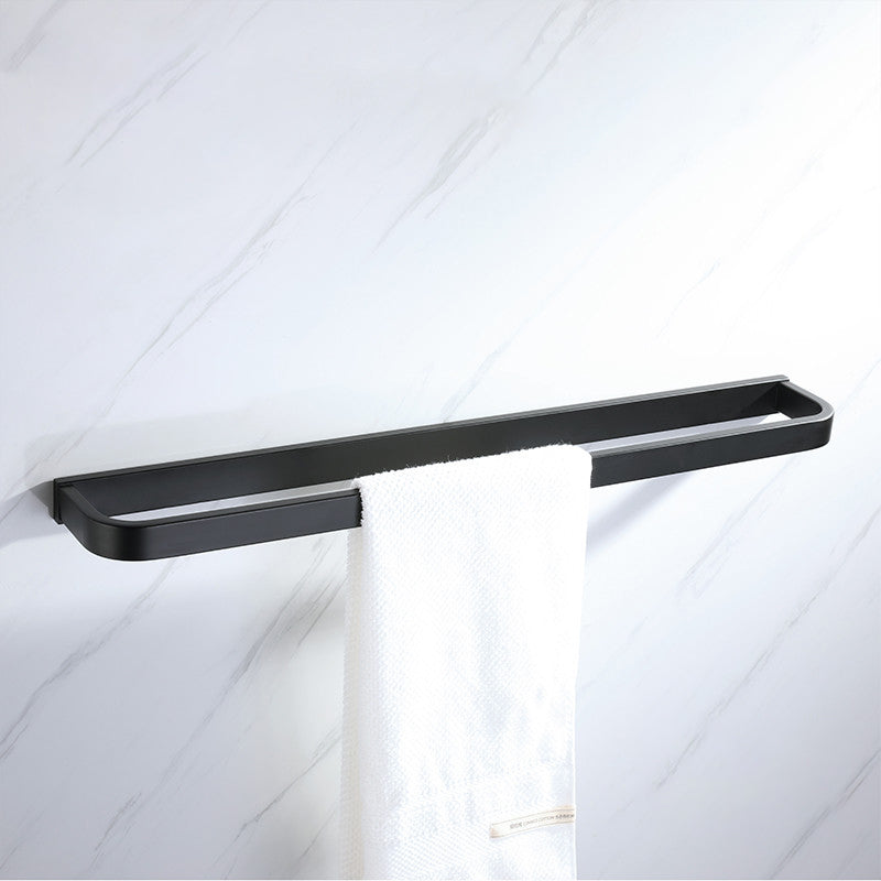 Modern Bathroom Hardware Set Bath Shelf Towel Bar Black Bath Hardware Set