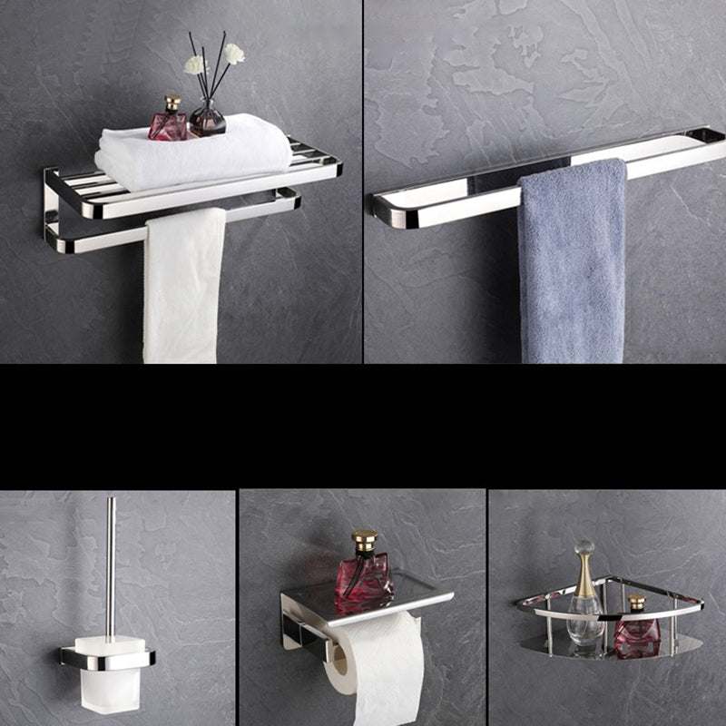 Modern Bath Hardware Set Paper Holder Grey Towel Bar Bathroom Accessory Set