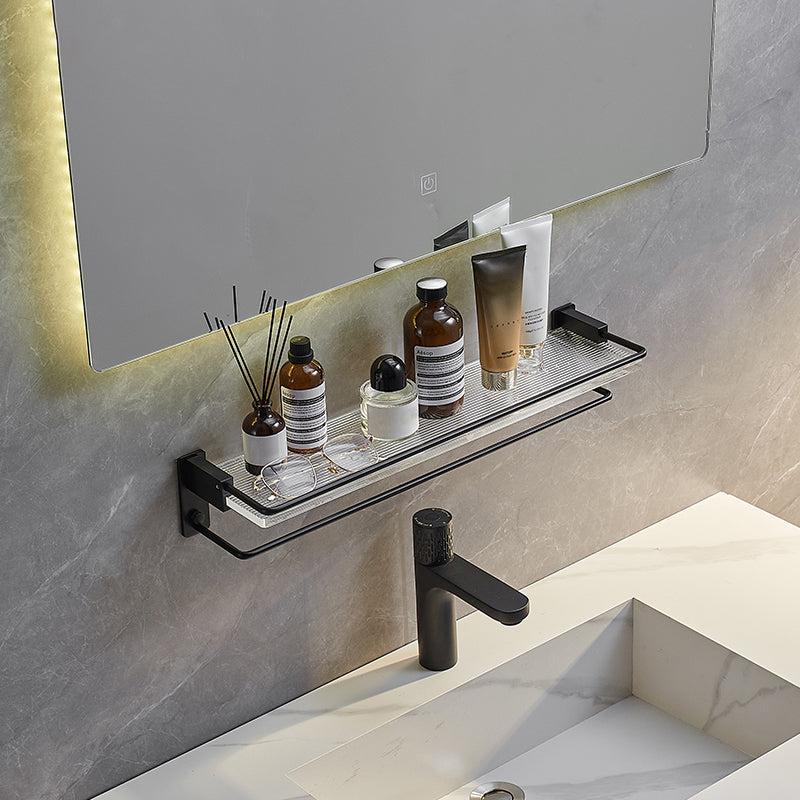 Modern Bathroom Accessory Kit Bath Shelf/Towel Bar & Robe Hooks Included