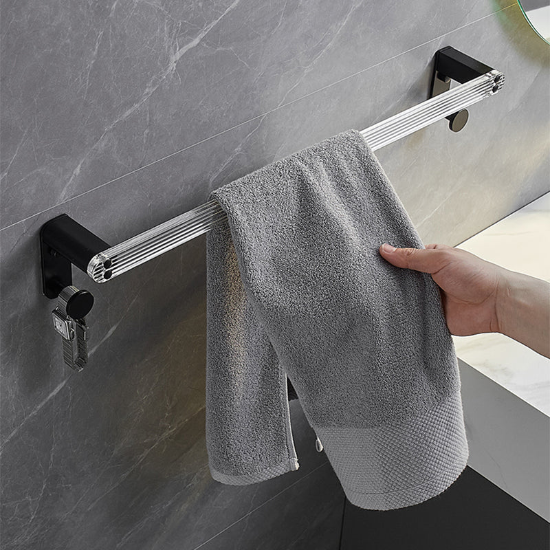 Modern Bathroom Accessory Kit Bath Shelf/Towel Bar & Robe Hooks Included