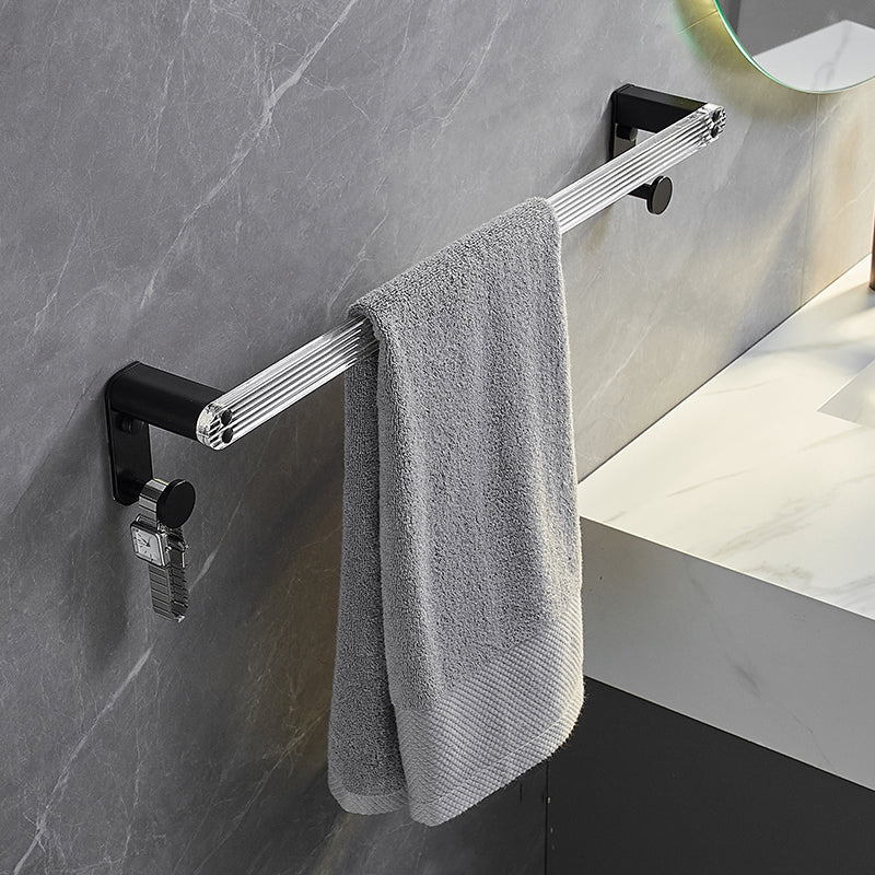 Modern Bathroom Accessory Kit Bath Shelf/Towel Bar & Robe Hooks Included