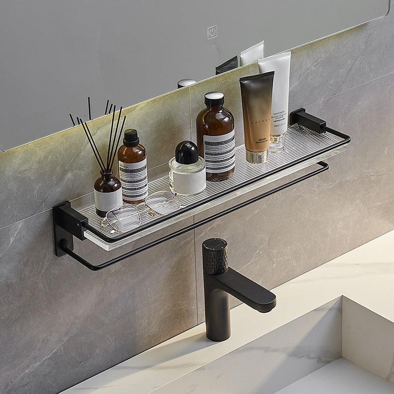 Modern Bathroom Accessory Kit Bath Shelf/Towel Bar & Robe Hooks Included