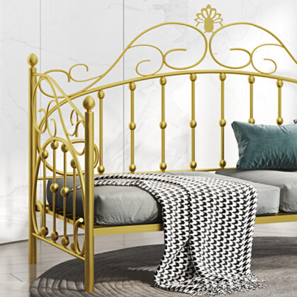 Scandinavian Daybed in Iron with Open-Frame Headboard Princess Theme Bed