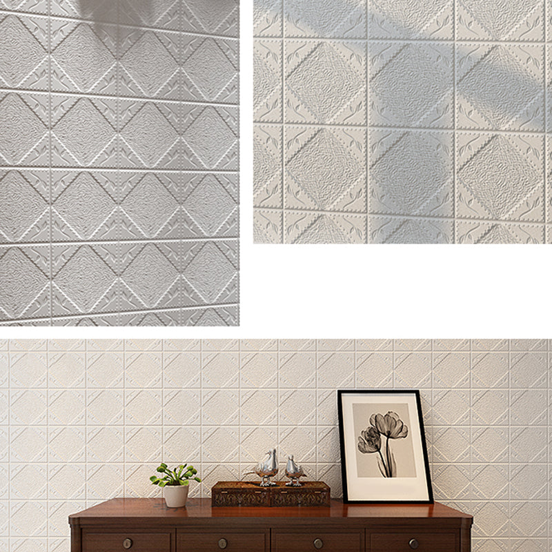 Modern Wall Paneling 3D Embossed PVC Self-Adhesive Waterproof Wall Access Panel