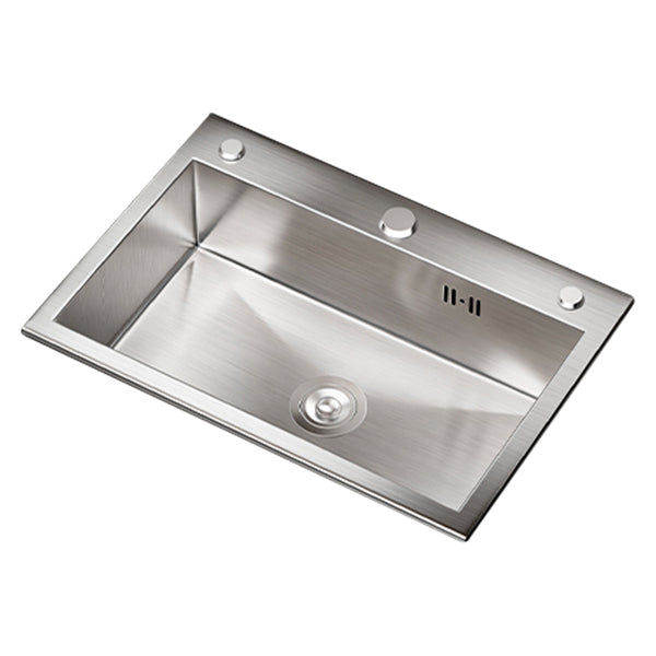 Classic Style Kitchen Sink Stainless Steel 3 Holes Drop-In Kitchen Sink