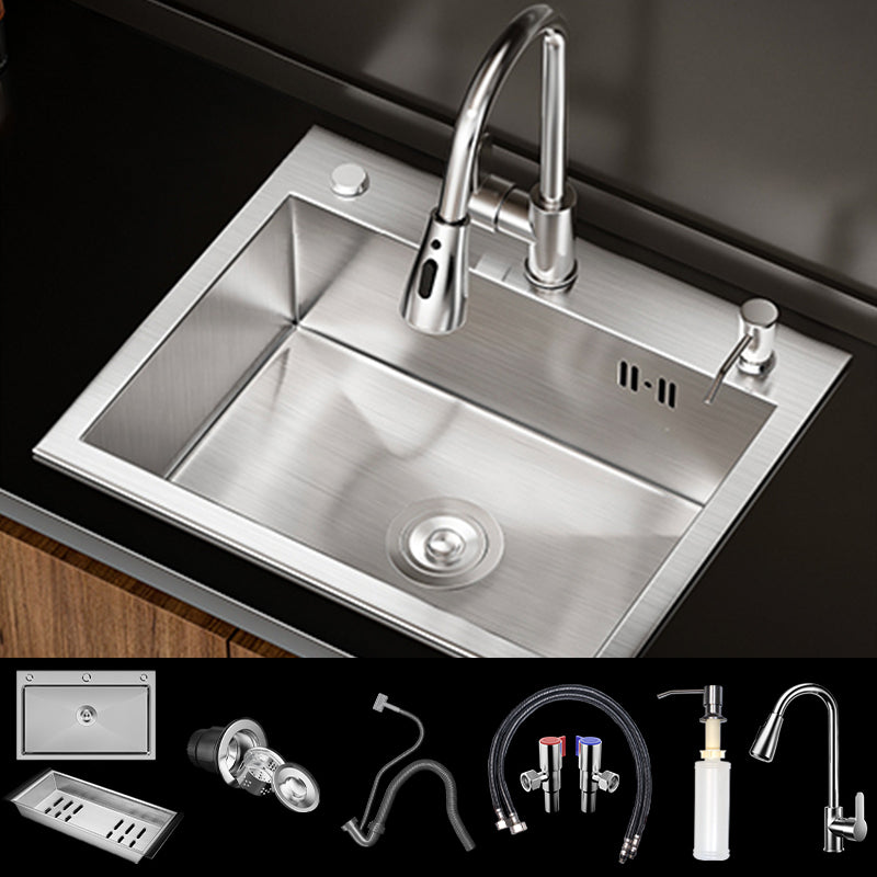 Classic Style Kitchen Sink Stainless Steel 3 Holes Drop-In Kitchen Sink