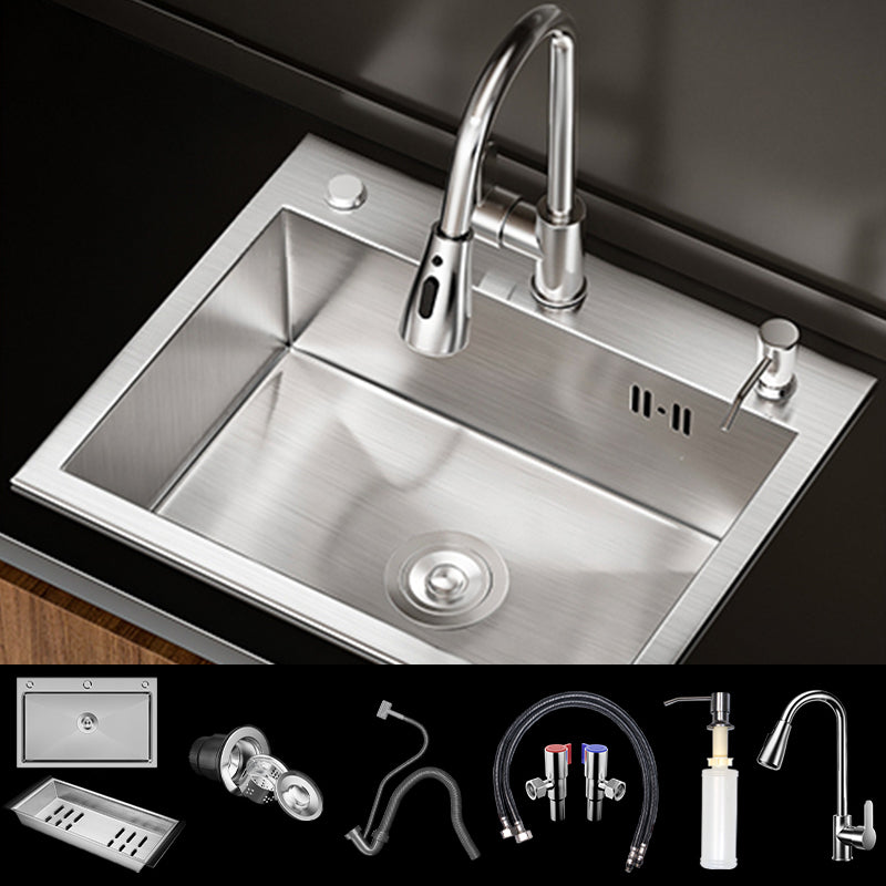 Classic Style Kitchen Sink Stainless Steel 3 Holes Drop-In Kitchen Sink