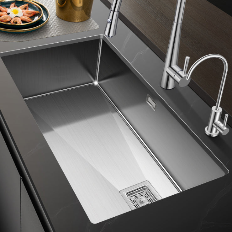 Contemporary Style Kitchen Sink Stainless Steel Noise-cancelling Design Kitchen Sink