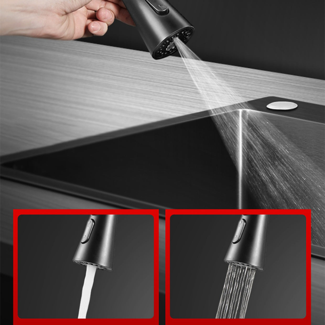 Modern Style Kitchen Sink Stainless Steel Noise-cancelling Design Kitchen Sink