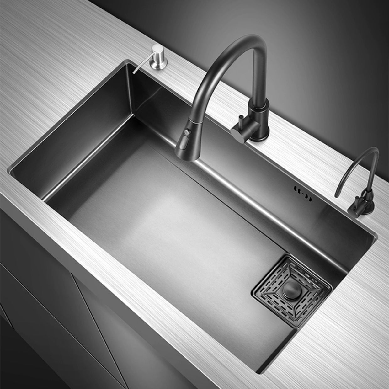 Modern Style Kitchen Sink Stainless Steel Noise-cancelling Design Kitchen Sink