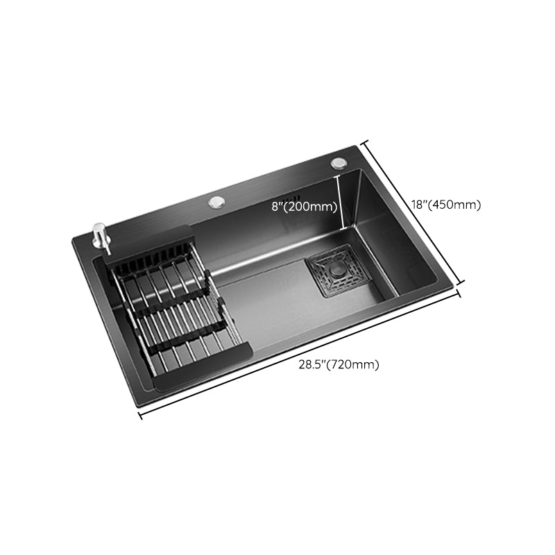 Modern Style Kitchen Sink Stainless Steel Noise-cancelling Design Kitchen Sink