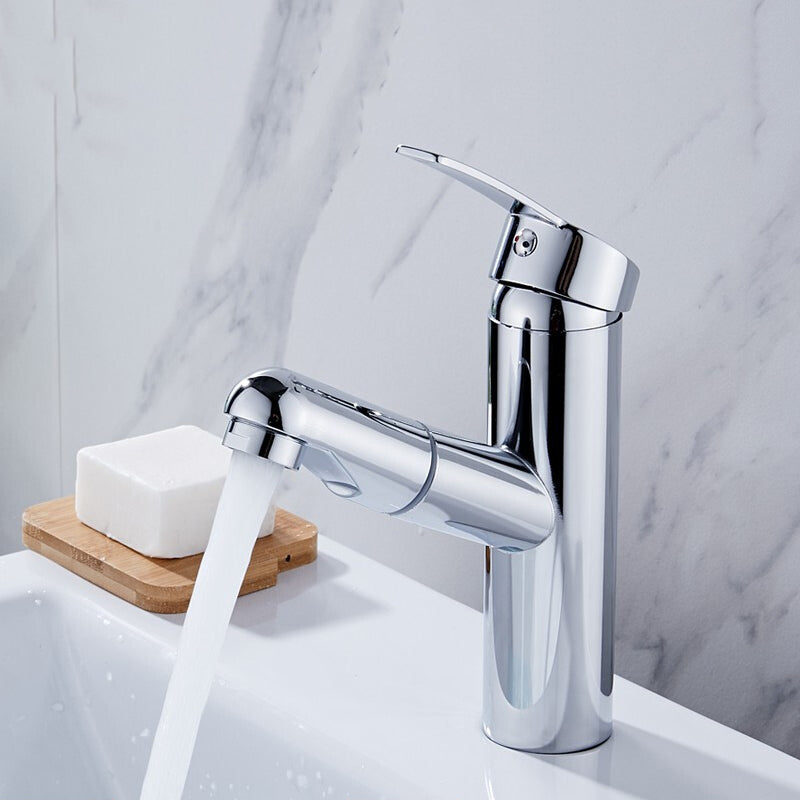 Contemporary Style Faucets Single Lever Handle Swivel Spout Faucets