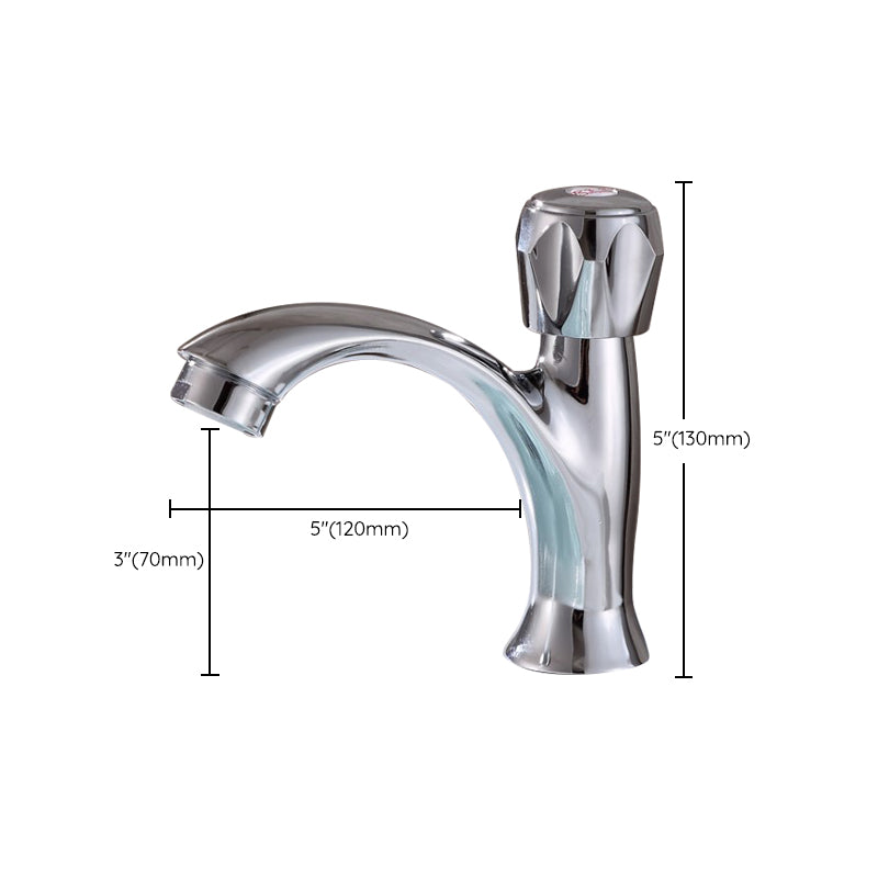 Modern Vessel Faucet Stainless Steel Low Arc Basin Lavatory Faucet