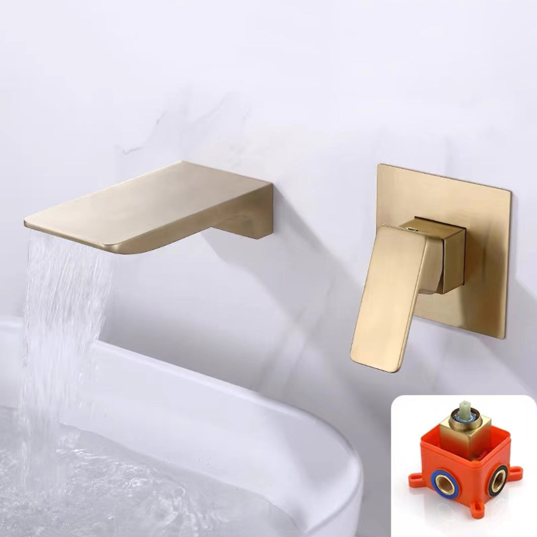 Wall Mounted Faucets Contemporary Single Handle Faucet for Bathroom