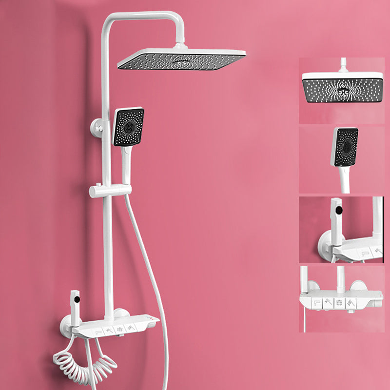 Modern Style Shower System Spot Resist Wall Mounted Rain Shower System