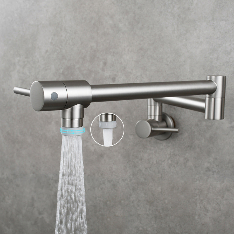 Modern One Handle Wall-mounted Pot Filler Low Profile Water Filler