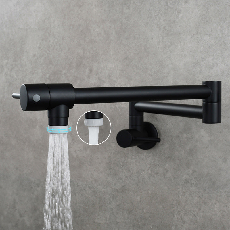 Modern One Handle Wall-mounted Pot Filler Low Profile Water Filler