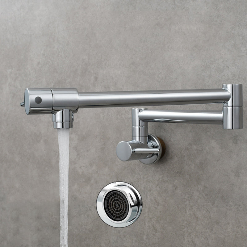 Modern One Handle Wall-mounted Pot Filler Low Profile Water Filler