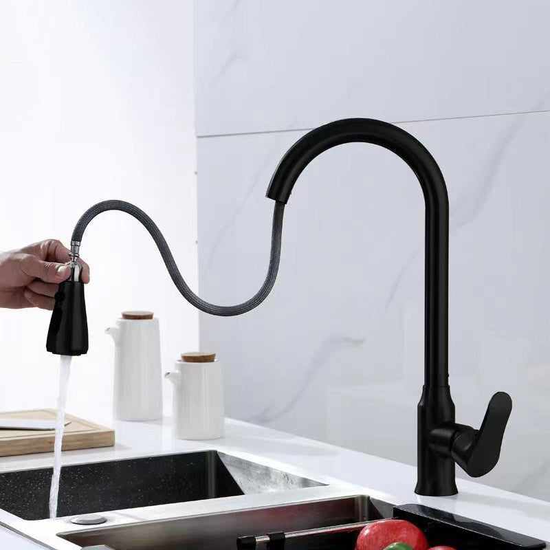 1-Handle Faucets Copper with Pull Out Sprayer with Water Dispenser Faucets