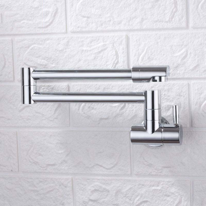 Modern Kitchen Sink Faucet Brass Lever Handles Pot Filler Kitchen Faucet