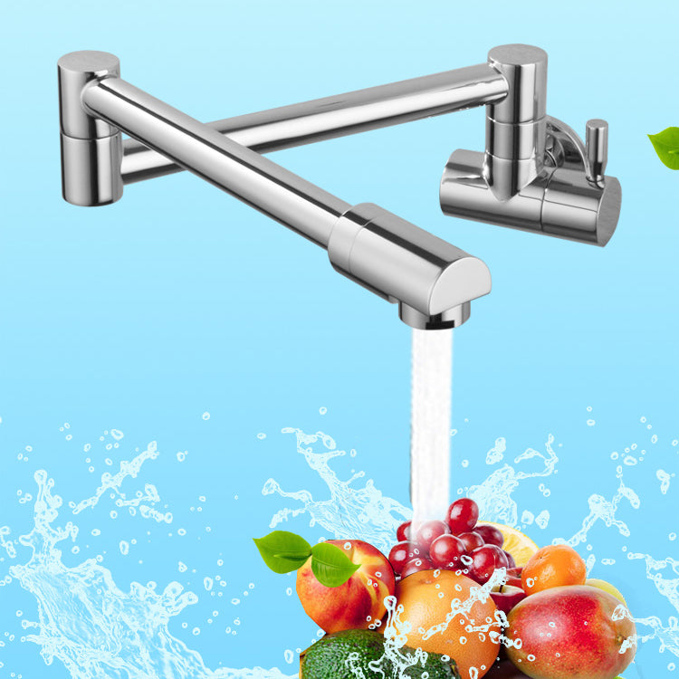 Modern Kitchen Sink Faucet Brass Lever Handles Pot Filler Kitchen Faucet