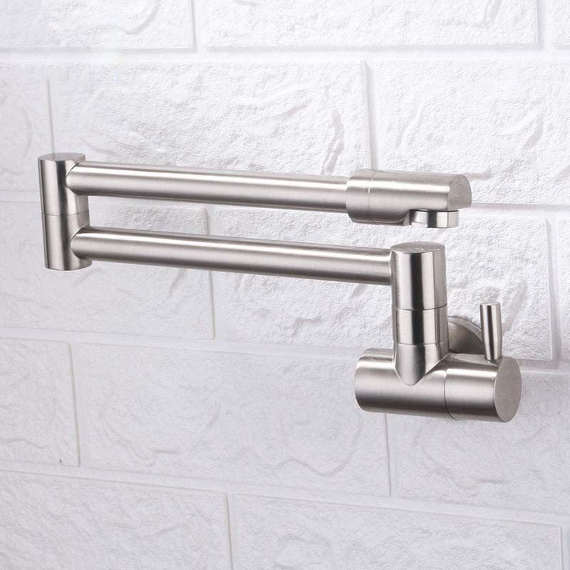 Modern Kitchen Sink Faucet Brass Lever Handles Pot Filler Kitchen Faucet