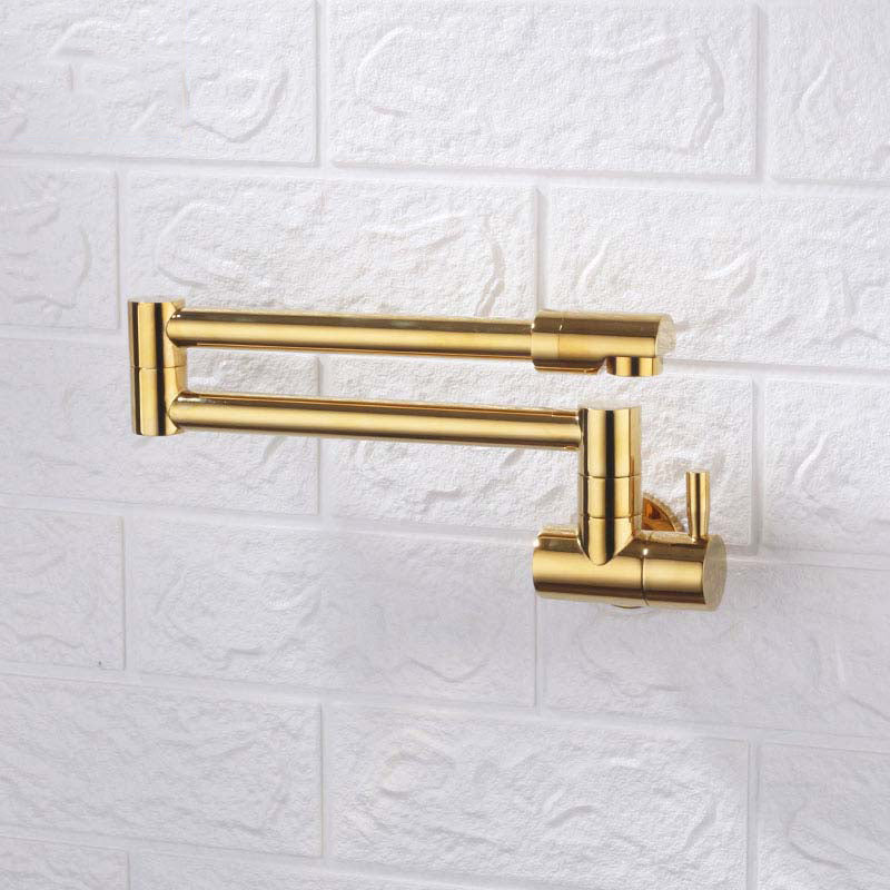 Modern Kitchen Sink Faucet Brass Lever Handles Pot Filler Kitchen Faucet