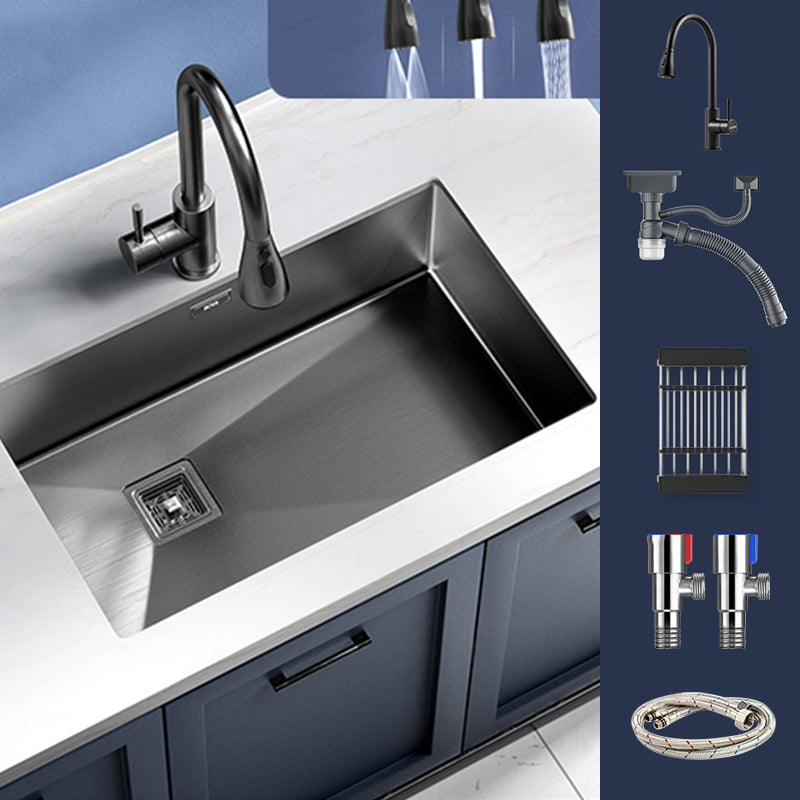 Modern Style Kitchen Sink Stainless Steel Antimicrobial Design Kitchen Sink