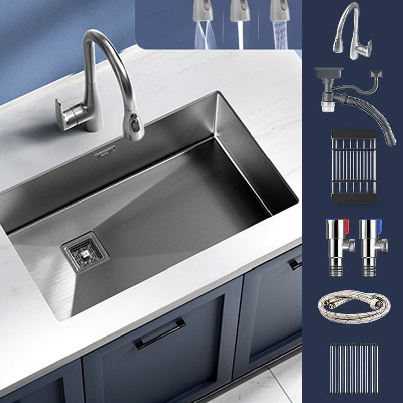 Modern Style Kitchen Sink Stainless Steel Antimicrobial Design Kitchen Sink