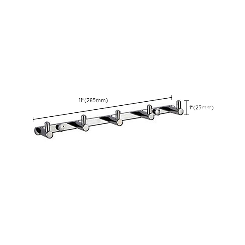 Polished Chrome Modern Bathroom Accessory Set Silver Towel Bar/Bath Shelf