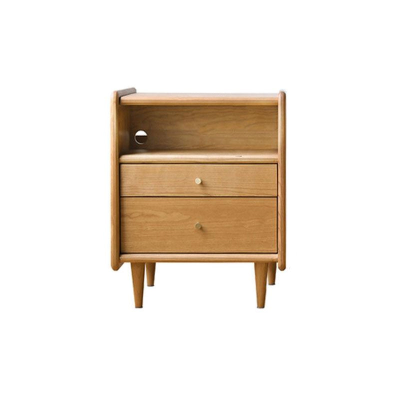 Contemporary Bedside Cabinet Solid Wood Night Table for Bedroom