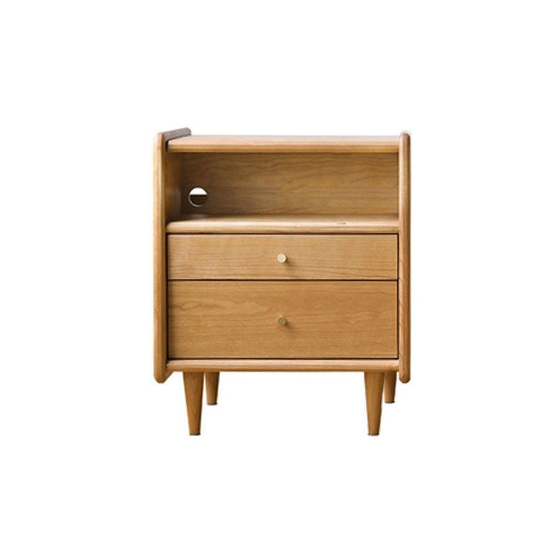 Contemporary Bedside Cabinet Solid Wood Night Table for Bedroom