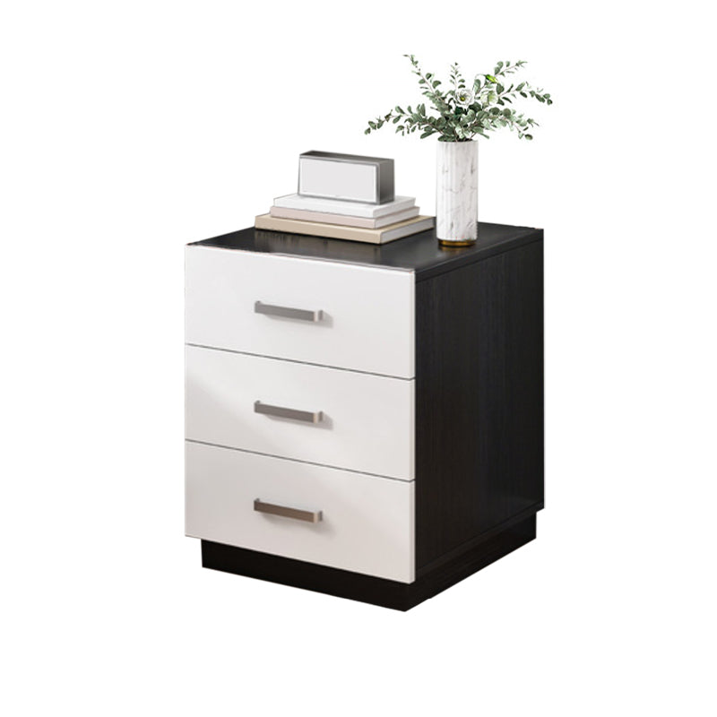 Contemporary Drawers Included Night Table Solid Wood Nightstand