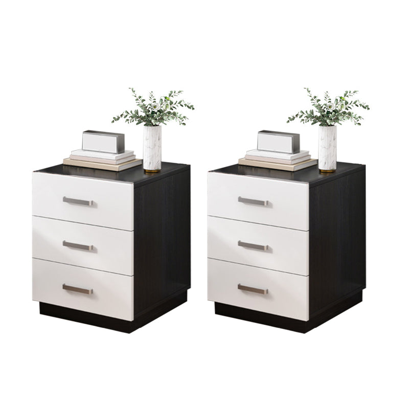 Contemporary Drawers Included Night Table Solid Wood Nightstand