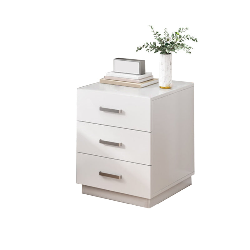 Contemporary Drawers Included Night Table Solid Wood Nightstand