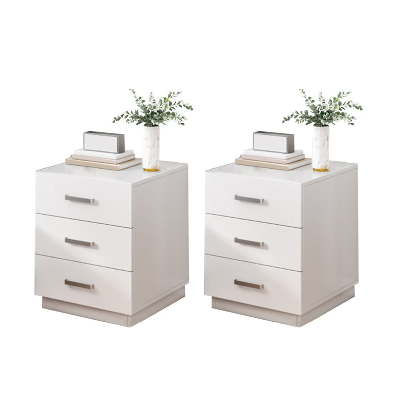 Contemporary Drawers Included Night Table Solid Wood Nightstand