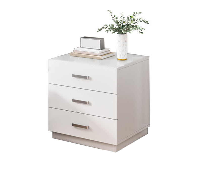 Contemporary Drawers Included Night Table Solid Wood Nightstand