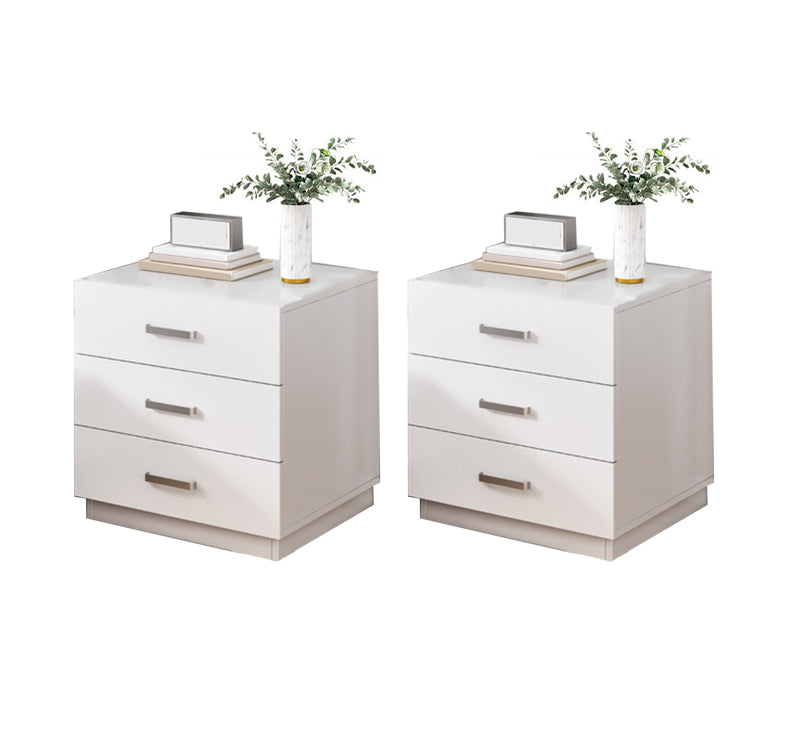 Contemporary Drawers Included Night Table Solid Wood Nightstand