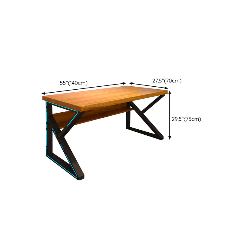 Contemporary Rectangular Computer Desk Home Solid Wood Office Desk