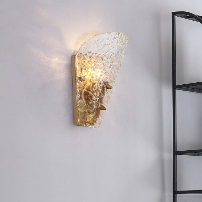 Industrial Glass Vanity Light Simplicity Wall Light Sconce for Washroom