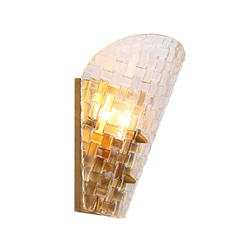 Industrial Glass Vanity Light Simplicity Wall Light Sconce for Washroom