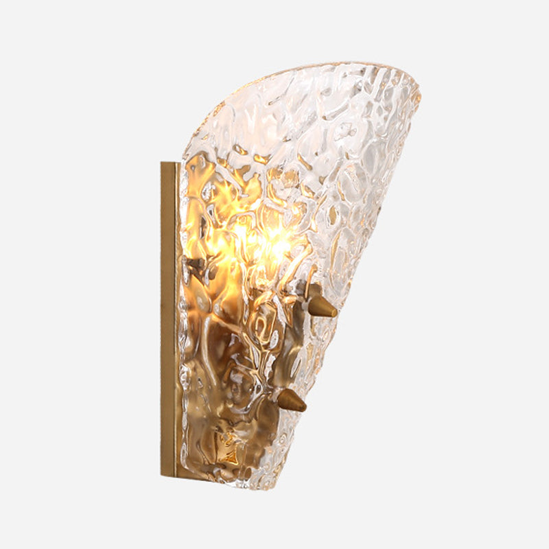 Industrial Glass Vanity Light Simplicity Wall Light Sconce for Washroom