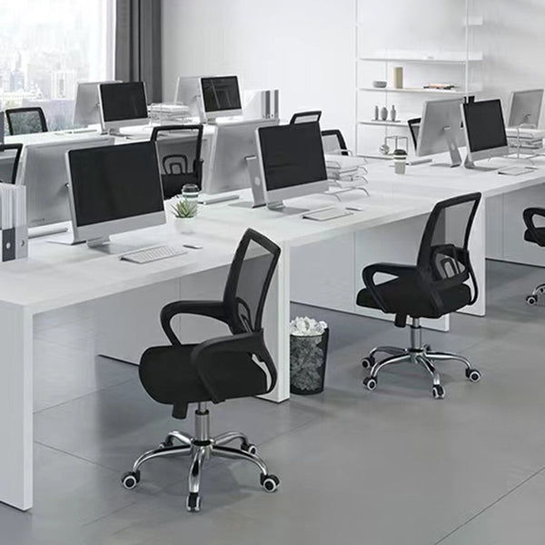 Modern Arms Included Desk Chair Height-adjustable Task Chair for Office