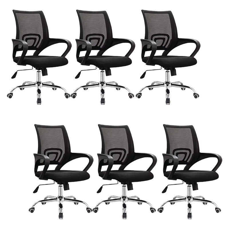 Modern Arms Included Desk Chair Height-adjustable Task Chair for Office