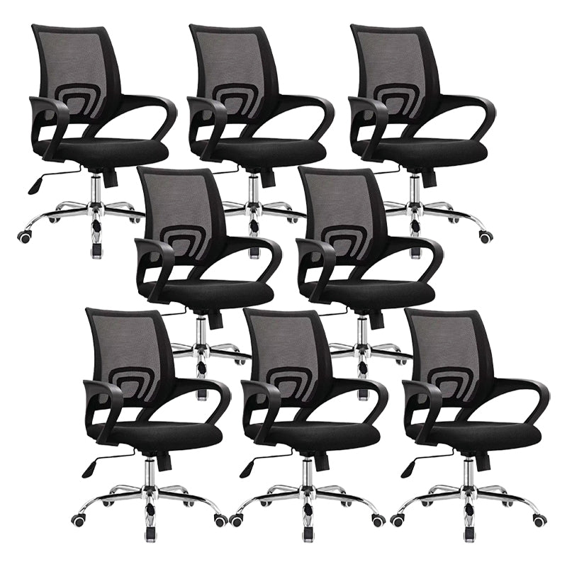 Modern Arms Included Desk Chair Height-adjustable Task Chair for Office