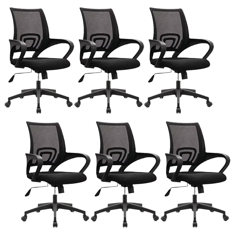 Modern Arms Included Desk Chair Height-adjustable Task Chair for Office