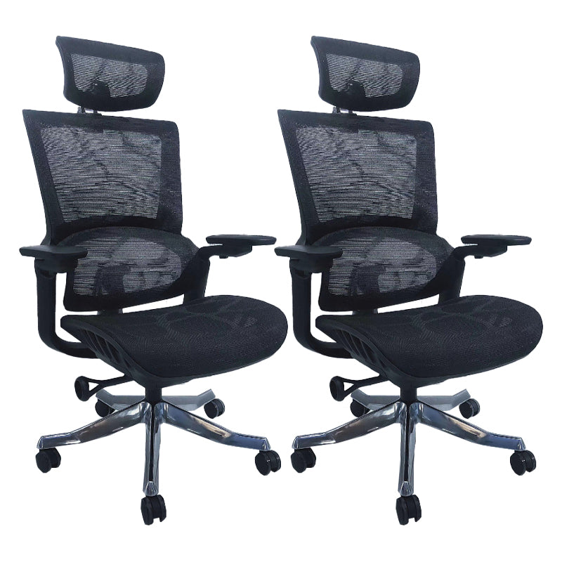 Modern Arms Included Executive Chair Height-adjustable Managers Chair for Office