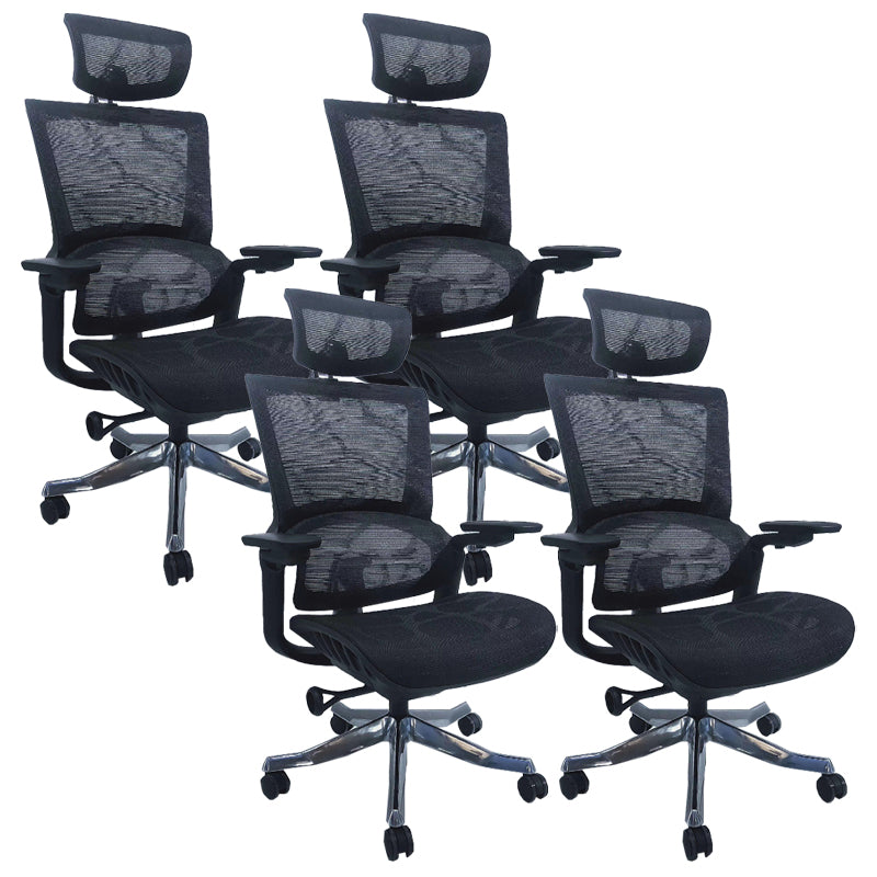 Modern Arms Included Executive Chair Height-adjustable Managers Chair for Office