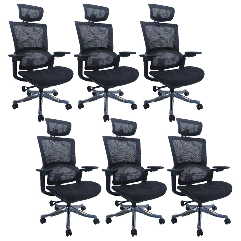 Modern Arms Included Executive Chair Height-adjustable Managers Chair for Office